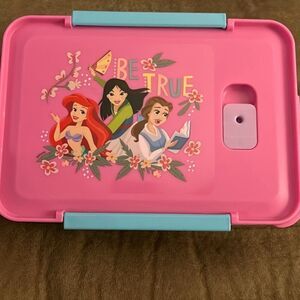 Disney Princess Plastic 3-Section Seal Food Storage Container
